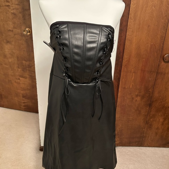 Black Strapless Corset Dress - Picture 1 of 3